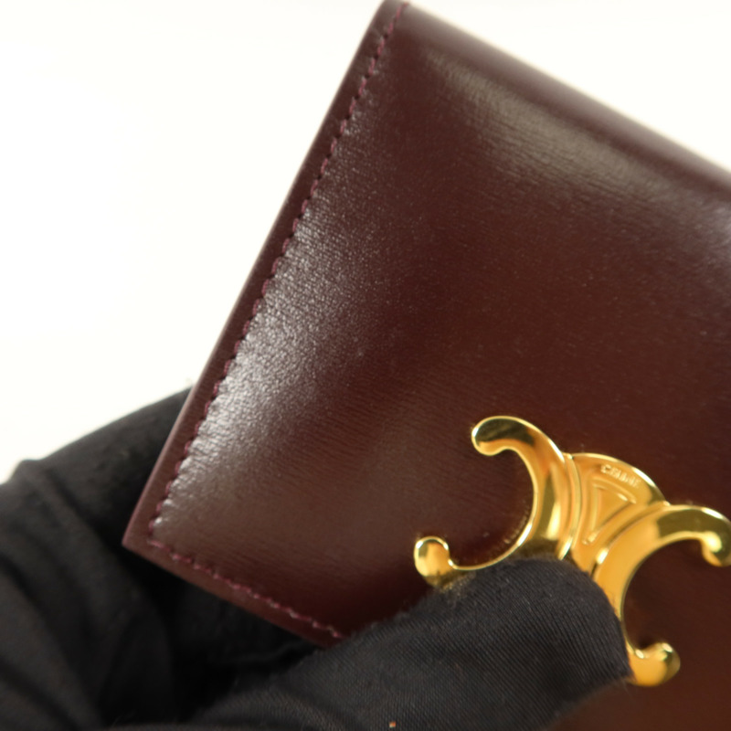 CELINE 牛皮皮革Triomphe Card Holder卡片套-16