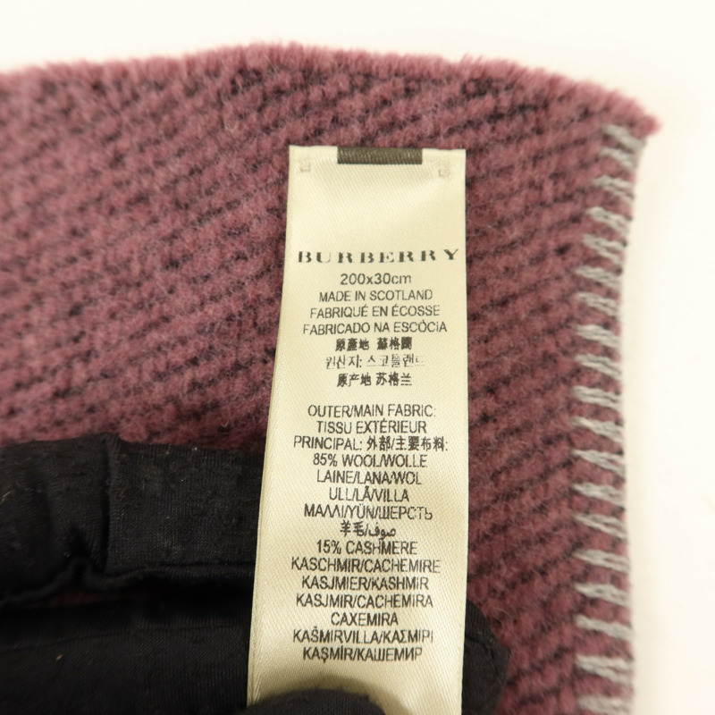 BURBERRY 羊毛/羊絨Scarf 頸巾-7