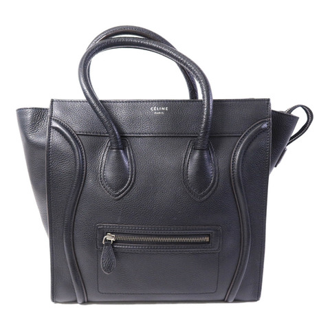 CELINE 牛皮皮革Mini Luggage手挽袋