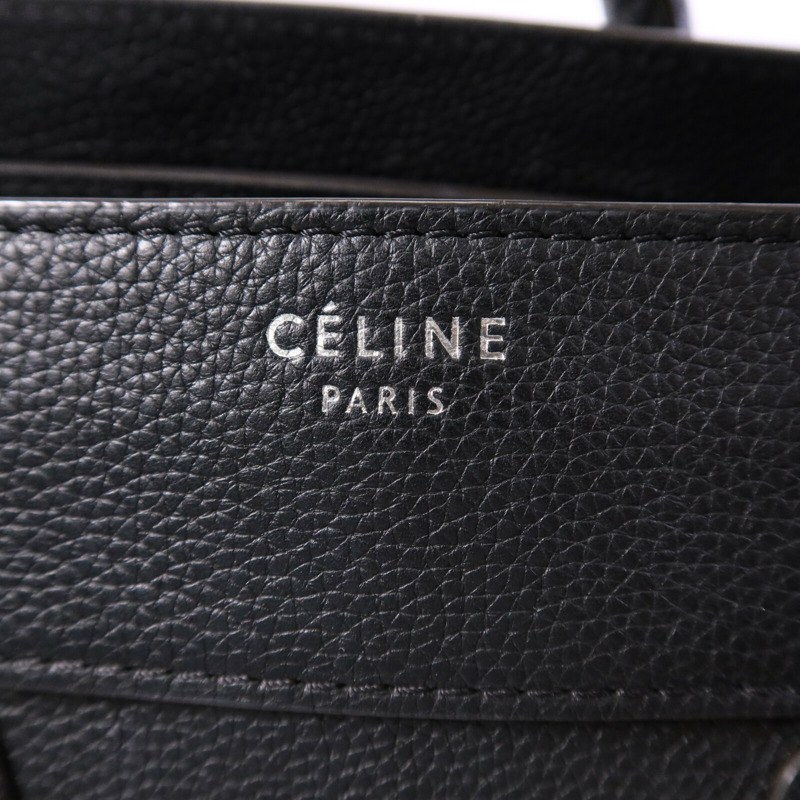 CELINE 牛皮皮革Mini Luggage手挽袋-5