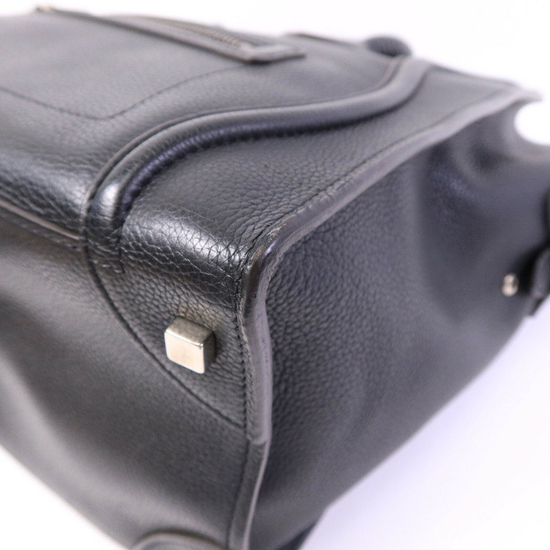 CELINE 牛皮皮革Mini Luggage手挽袋-10