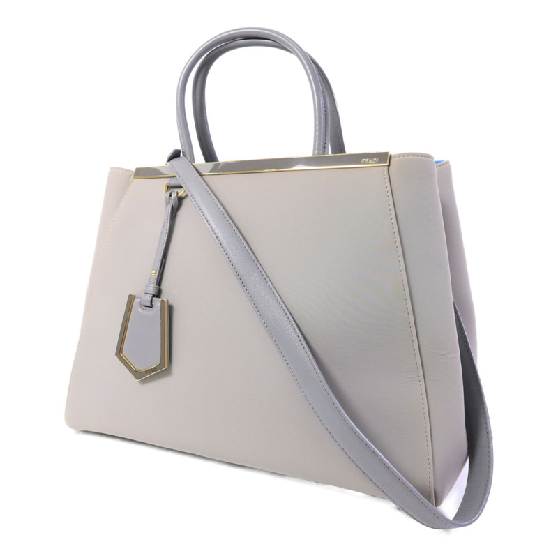 FENDI 帆布Hand Bag金扣手挽肩背兩用袋-2