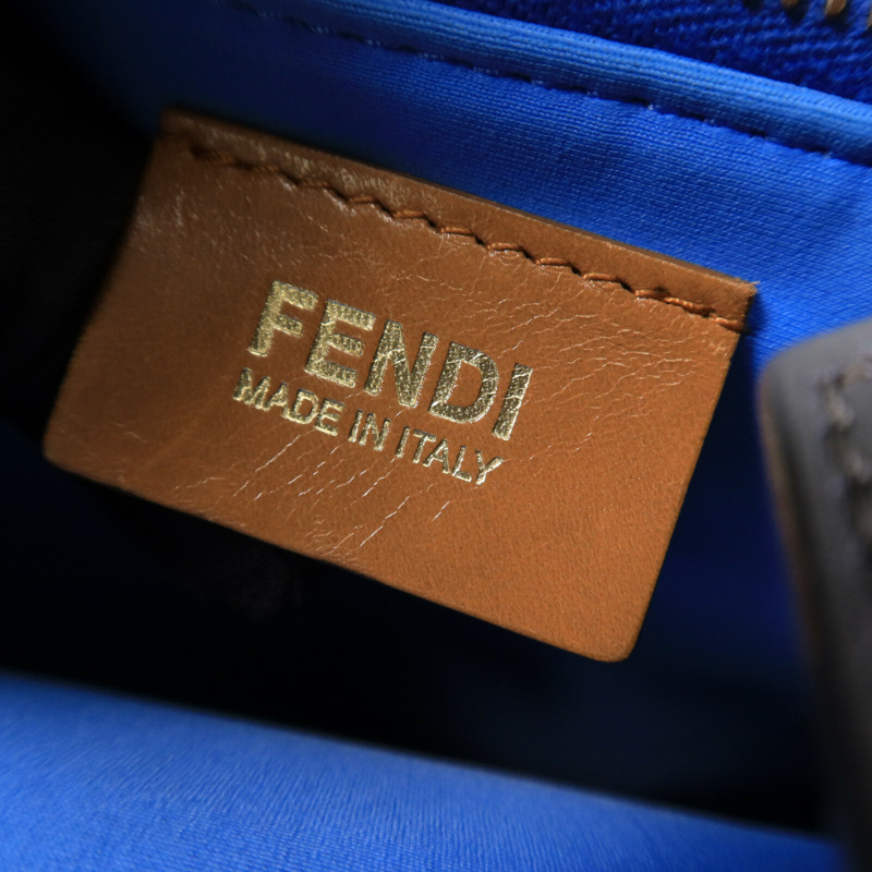 FENDI 帆布Hand Bag金扣手挽肩背兩用袋-6
