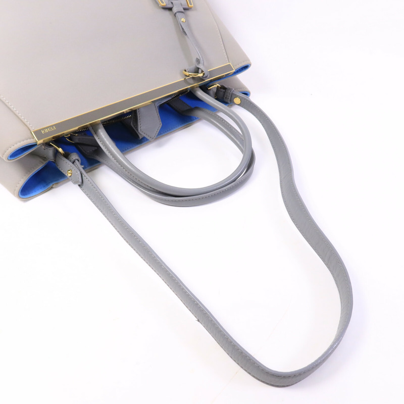 FENDI 帆布Hand Bag金扣手挽肩背兩用袋-8