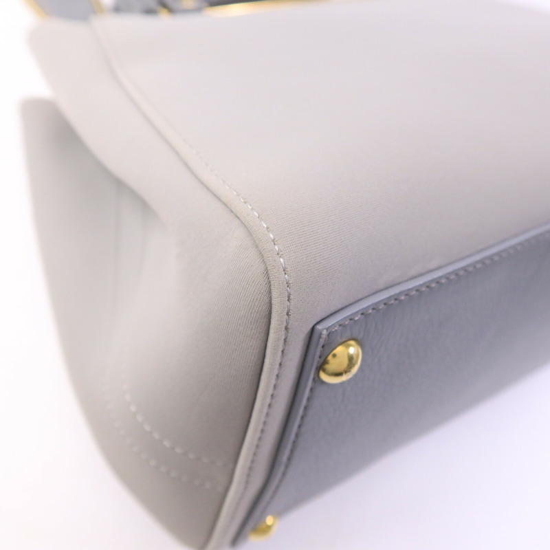 FENDI 帆布Hand Bag金扣手挽肩背兩用袋-10