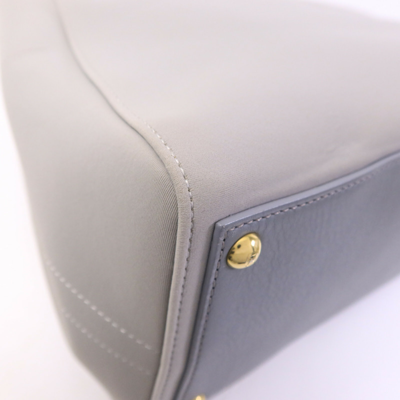 FENDI 帆布Hand Bag金扣手挽肩背兩用袋-12