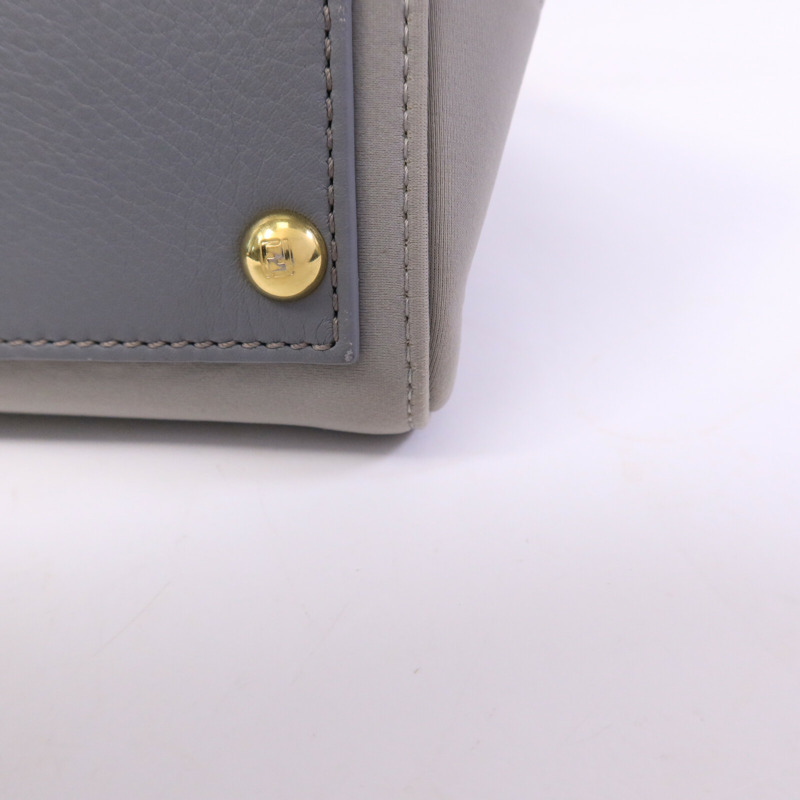 FENDI 帆布Hand Bag金扣手挽肩背兩用袋-16