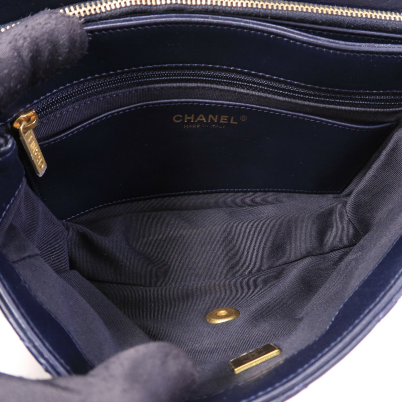 CHANEL 羊皮皮革Chain Shoulder Bag肩背袋-4