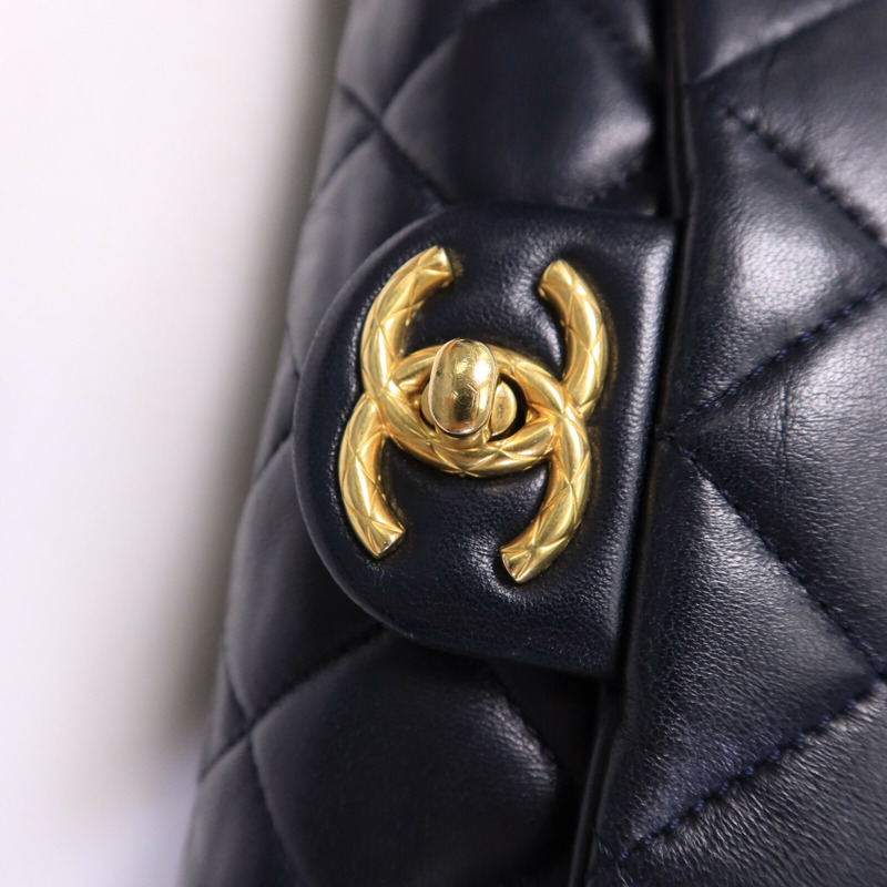 CHANEL 羊皮皮革Chain Shoulder Bag肩背袋-7