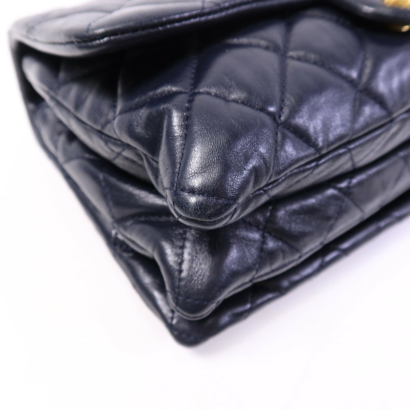 CHANEL 羊皮皮革Chain Shoulder Bag肩背袋-11