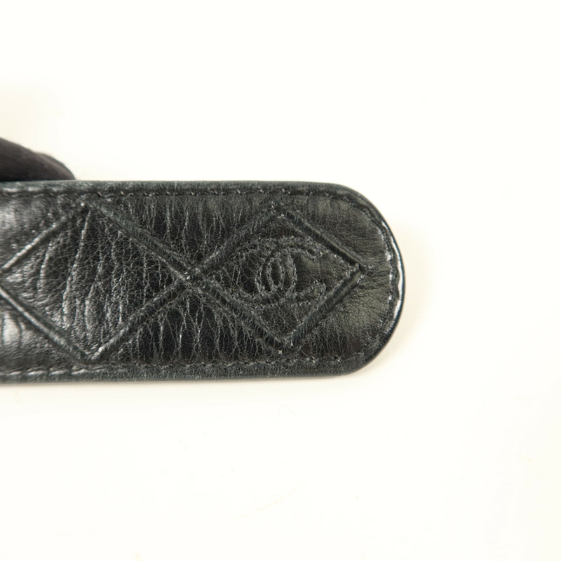 CHANEL 牛皮皮革Vintage Belt皮帶-5