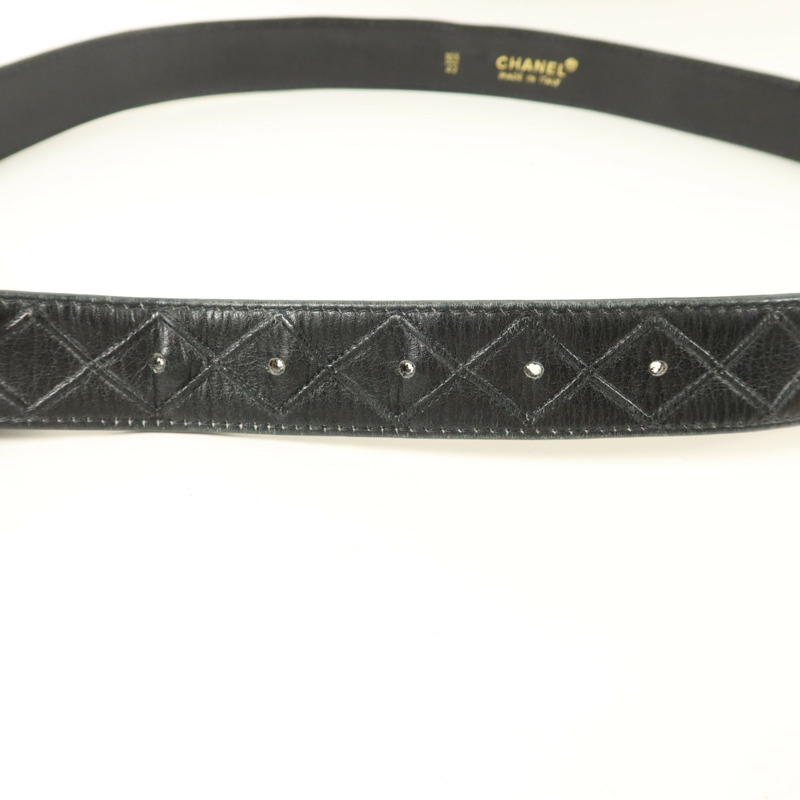 CHANEL 牛皮皮革Vintage Belt皮帶-7