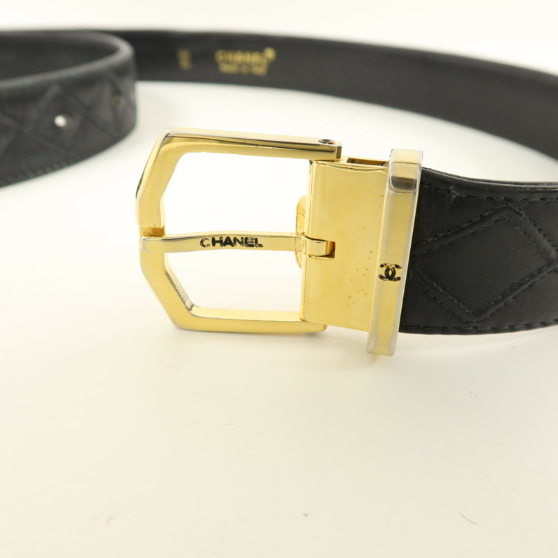 CHANEL 牛皮皮革Vintage Belt皮帶-8
