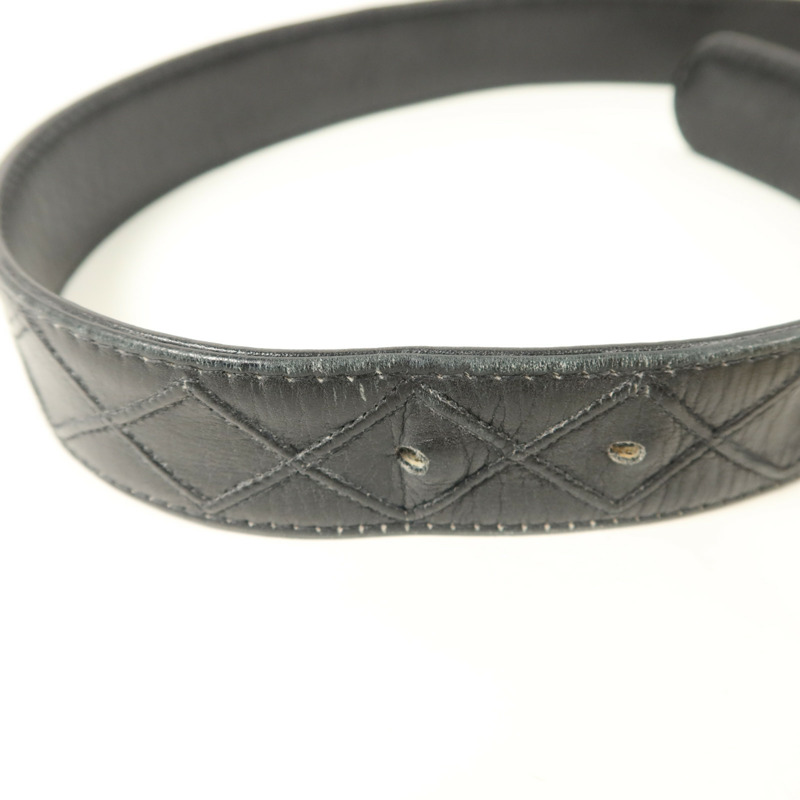 CHANEL 牛皮皮革Vintage Belt皮帶-12
