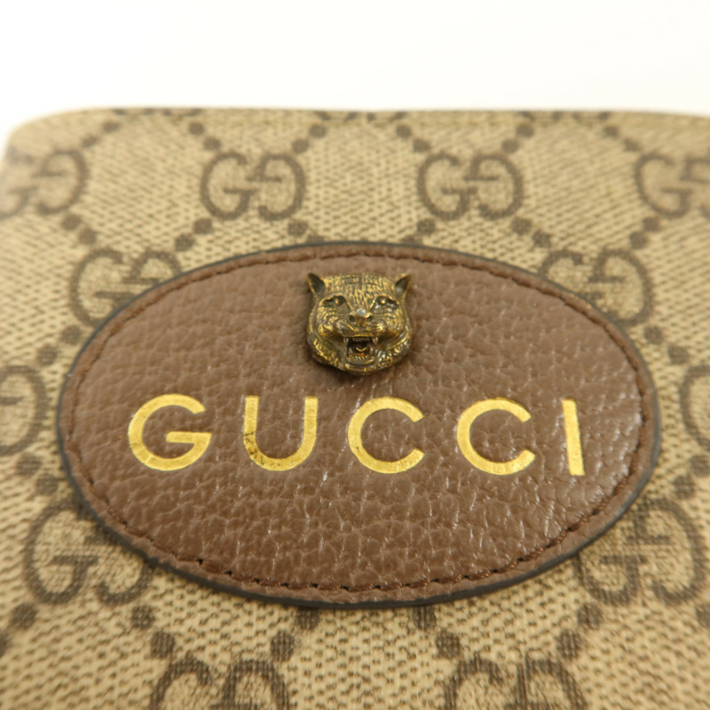 GUCCI 塗層帆布Neo Vintage GG Supreme Wallet錢包-8