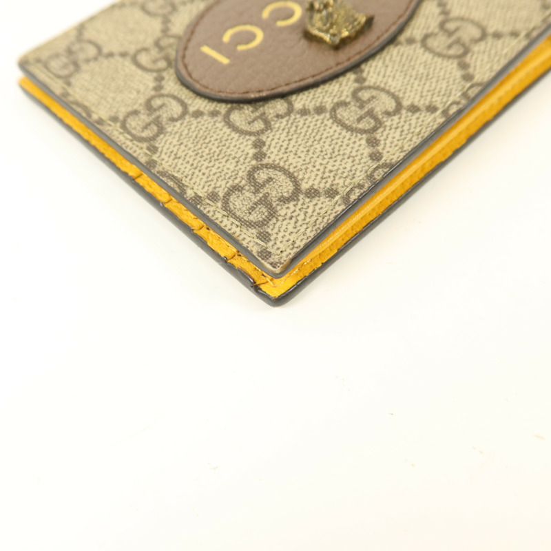 GUCCI 塗層帆布Neo Vintage GG Supreme Wallet錢包-10