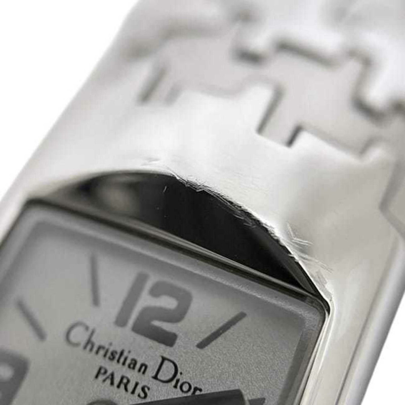 迪奧 (Christian Dior) 女士腕錶，白色錶盤，銀色 Diophilic D96-100，不鏽鋼材質，石英機芯，OC1***-9