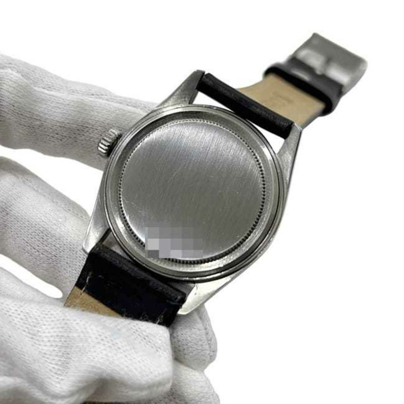 帝舵蠔式腕錶，米色、銀色、棕色，7934，手動上鍊，已翻新，不銹鋼錶殼，皮錶帶，216*** 帝舵-4