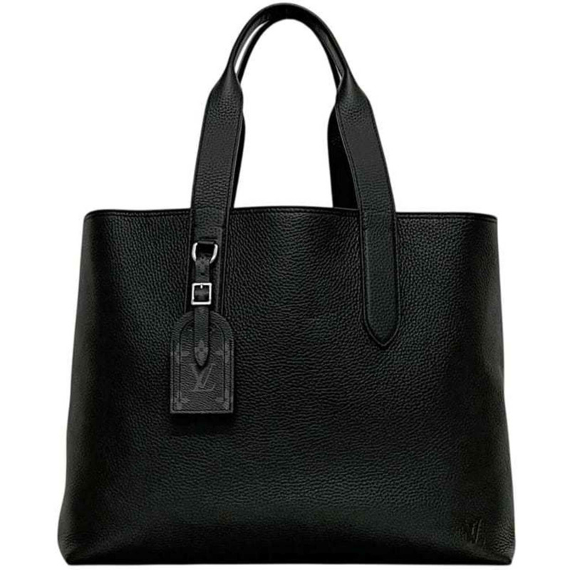路易威登 Cabas Voyage 手提包，黑色，M53240，Taurillon 皮革，UB4210 路易威登LOUIS VUITTON官方線上旗艦店-0