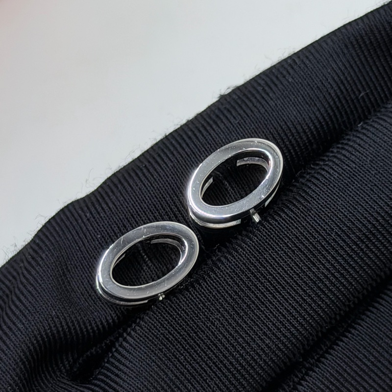 HERMES POP H 藍銀色耳環 XC409-5