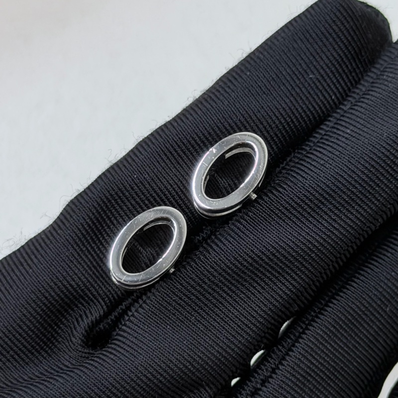 HERMES POP H 藍銀色耳環 XC409-6