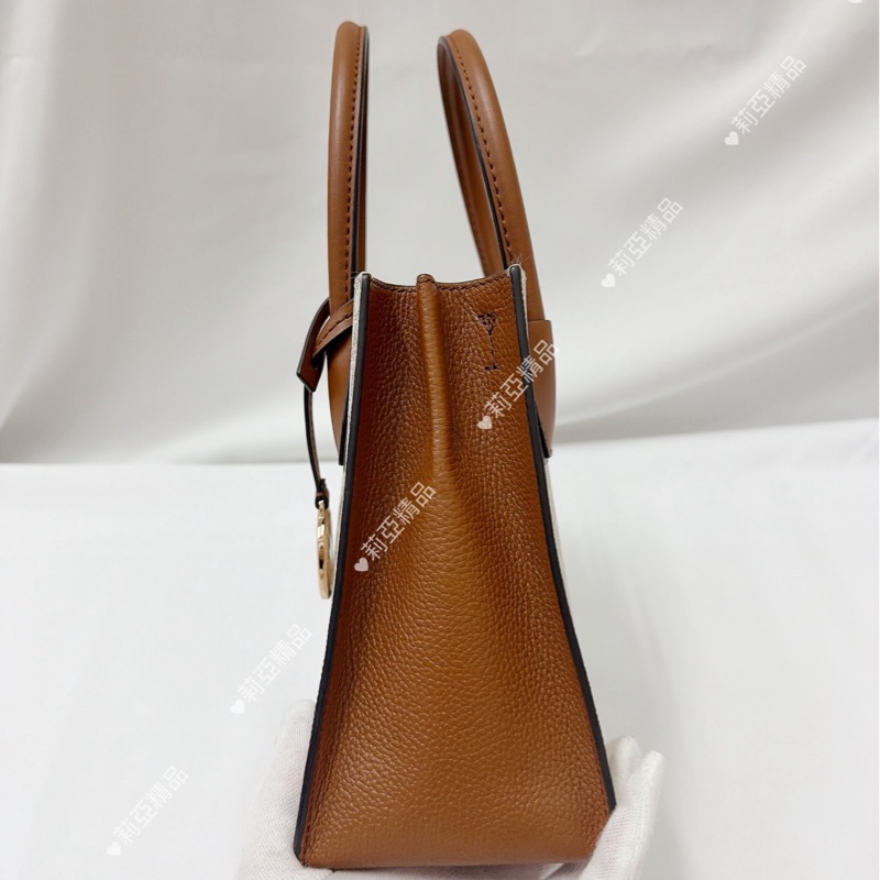 莉亞精品♡ MK老花琴譜包 咖色 二手美包-4