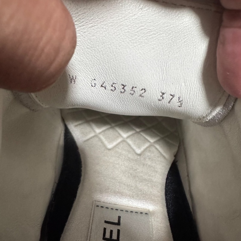 Chanel香奈兒24C雙C徽標帆布鞋 女款 淺粉 37.5碼-5