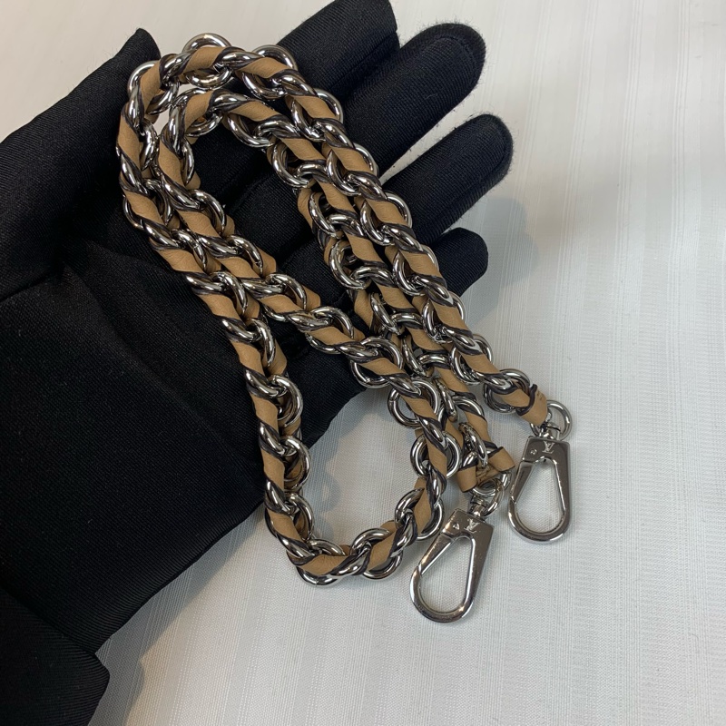 路易威登/Louis Vuitton Bella Tote 米色銀扣镂花穿孔牛皮月光女神手提包 配件：兩條肩帶 32x12x23cm-7