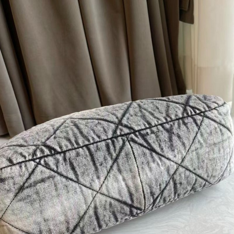 Chanel 牛仔漸變灰19bag tote 23*40*10 99新配件塵袋-7