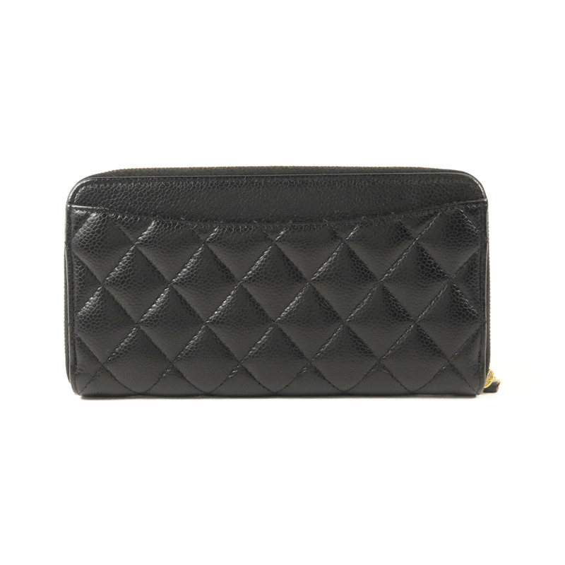 CHANEL 牛皮皮革Classic Zipper Long Wallet長錢包-1