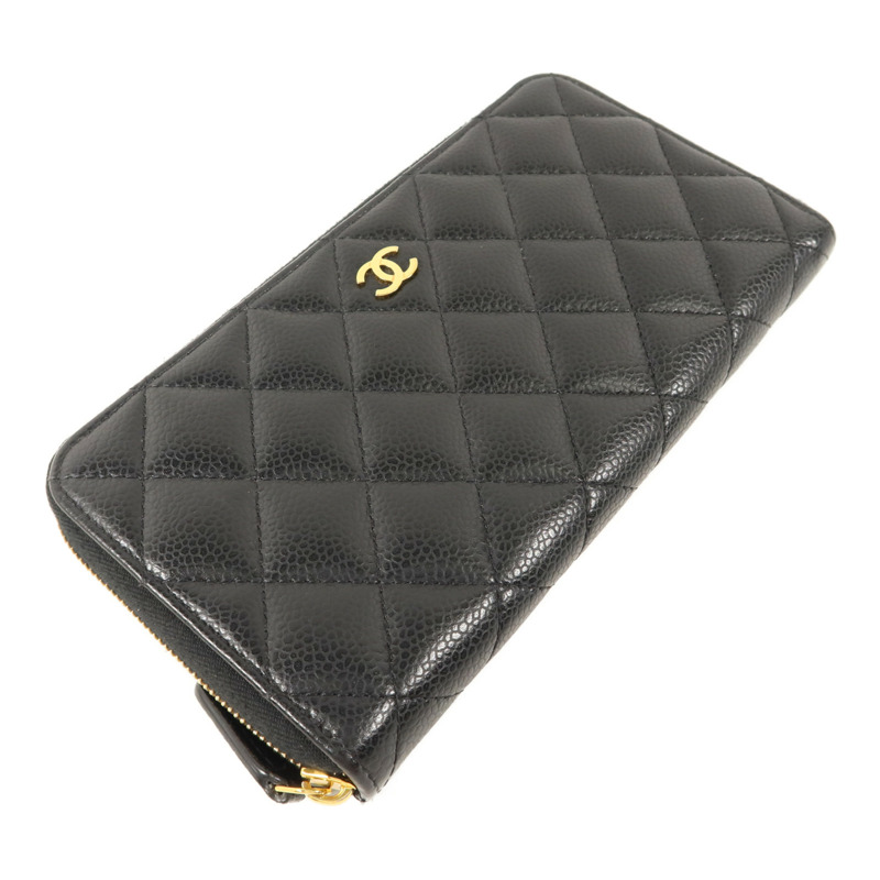 CHANEL 牛皮皮革Classic Zipper Long Wallet長錢包-2