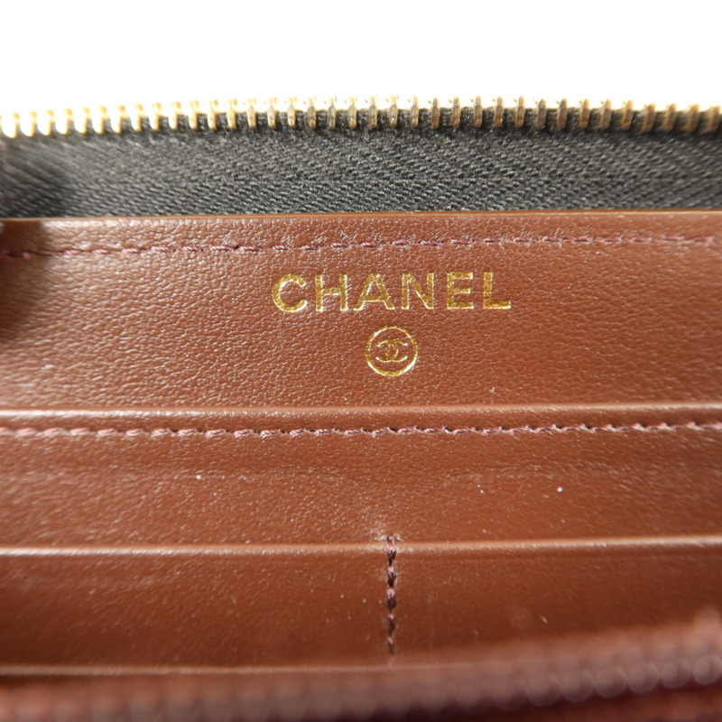 CHANEL 牛皮皮革Classic Zipper Long Wallet長錢包-5