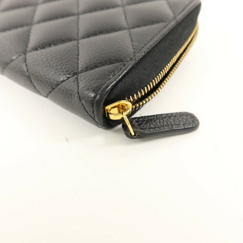 CHANEL 牛皮皮革Classic Zipper Long Wallet長錢包-11
