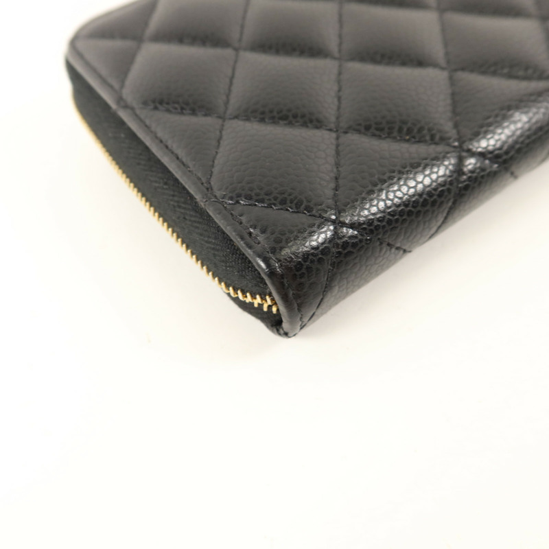CHANEL 牛皮皮革Classic Zipper Long Wallet長錢包-13