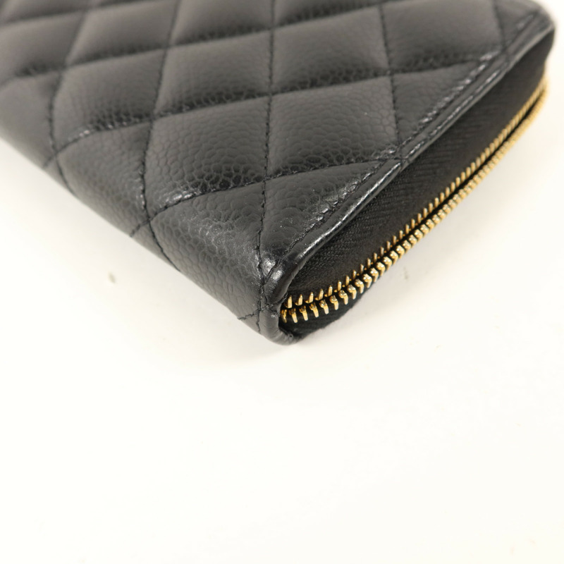 CHANEL 牛皮皮革Classic Zipper Long Wallet長錢包-14