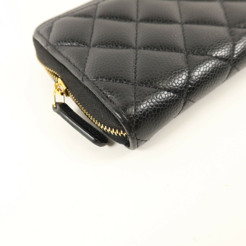 CHANEL 牛皮皮革Classic Zipper Long Wallet長錢包-15
