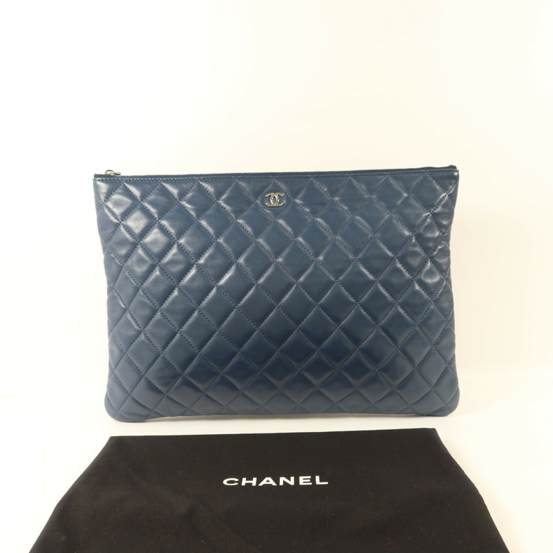 CHANEL 羊皮皮革Pouch手拿包-9