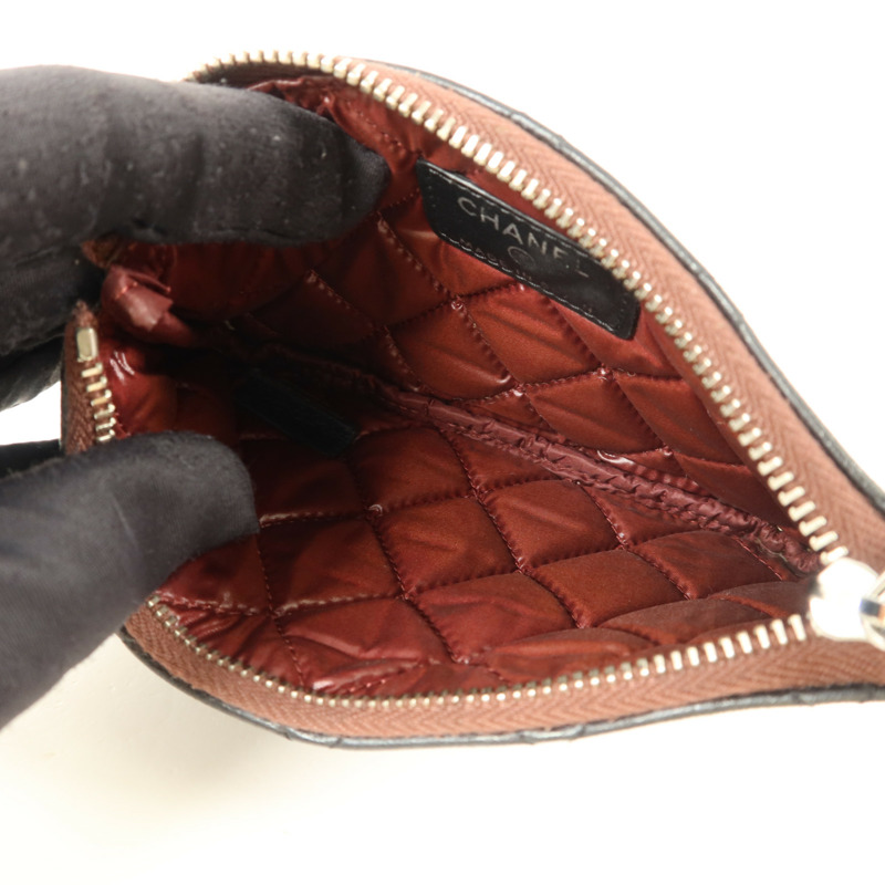 CHANEL 羊皮皮革Mini Zip Pouch手拿包-4