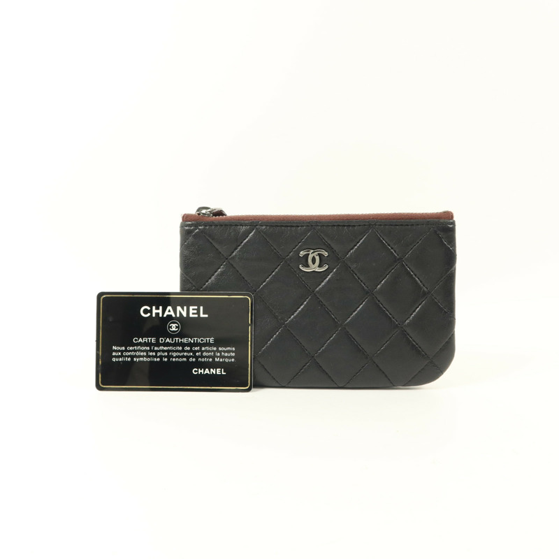 CHANEL 羊皮皮革Mini Zip Pouch手拿包-9