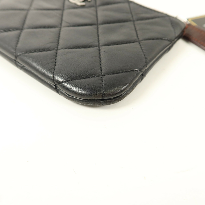 CHANEL 羊皮皮革Mini Zip Pouch手拿包-10