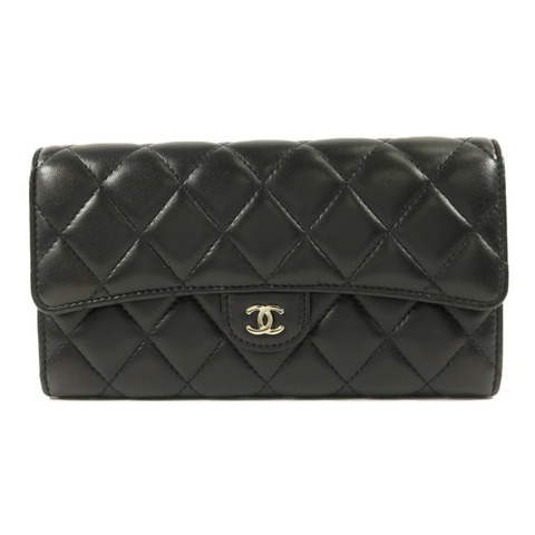 CHANEL 羊皮皮革Classic Flap Long Wallet長錢包