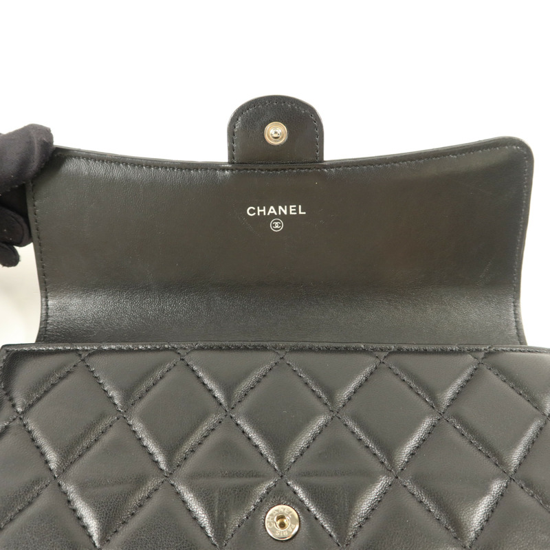 CHANEL 羊皮皮革Classic Flap Long Wallet長錢包-11