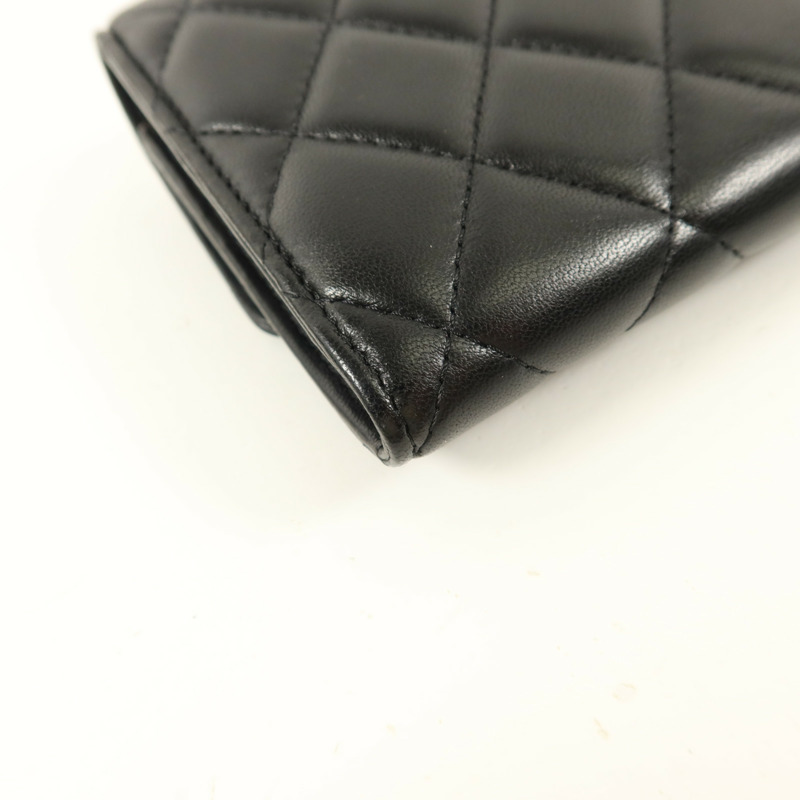 CHANEL 羊皮皮革Classic Flap Long Wallet長錢包-15