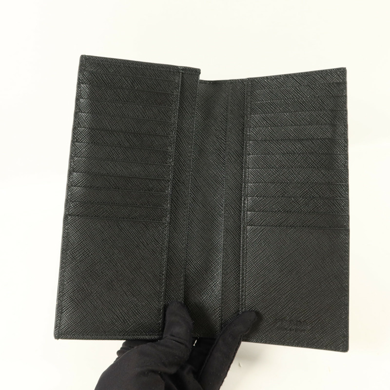 PRADA Saffiano皮革Long Bifold Wallet長錢包-4