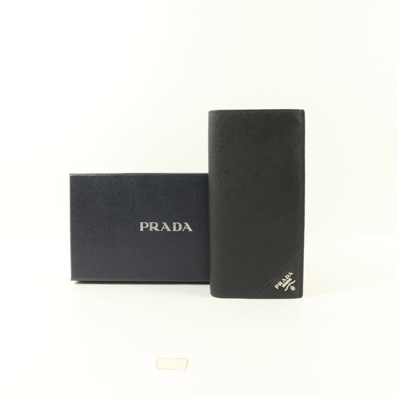 PRADA Saffiano皮革Long Bifold Wallet長錢包-9