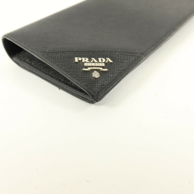 PRADA Saffiano皮革Long Bifold Wallet長錢包-10