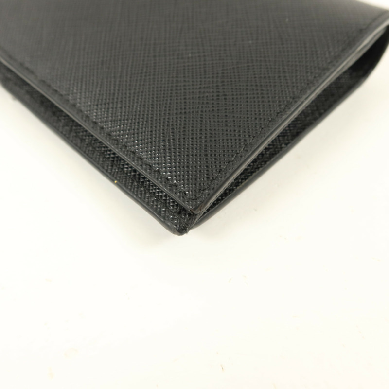 PRADA Saffiano皮革Long Bifold Wallet長錢包-12