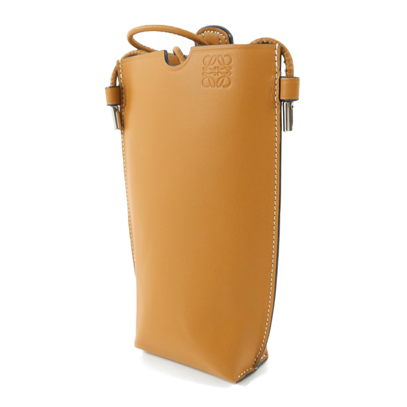 LOEWE 牛皮皮革Gate Pocket Phone Bag手機肩背袋-2