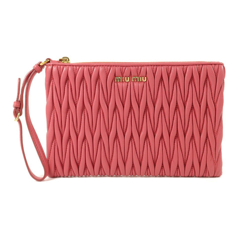 Miu Miu 羊皮皮革Pouch手拿包