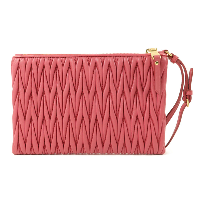 Miu Miu 羊皮皮革Pouch手拿包-1